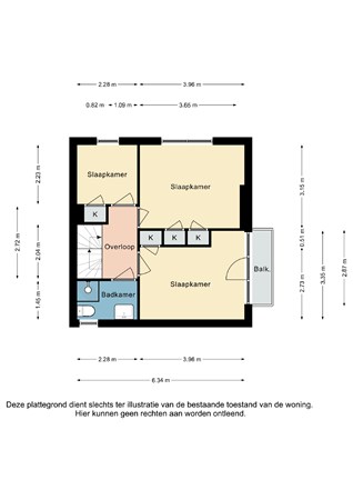 Plattegrond - Klimopstraat 11, 6413 SE Heerlen - Klimopstraat 11 Heerlen - Verdieping 2D.jpg